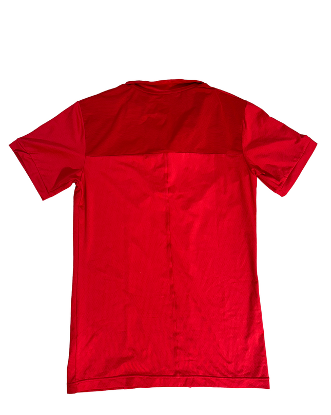 Nike Dri-Fit Polo Red With Grey Placket - XS