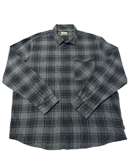 Esprit Regular Fit Grey Plaid Flannel Shirt
