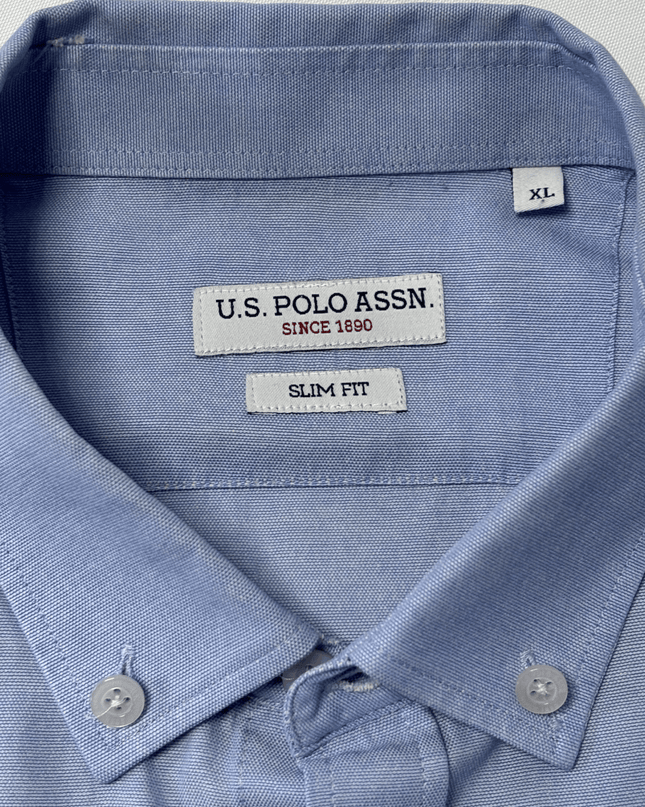 U.S. Polo Assn. Slim Fit Light Blue Button-Down Shirt