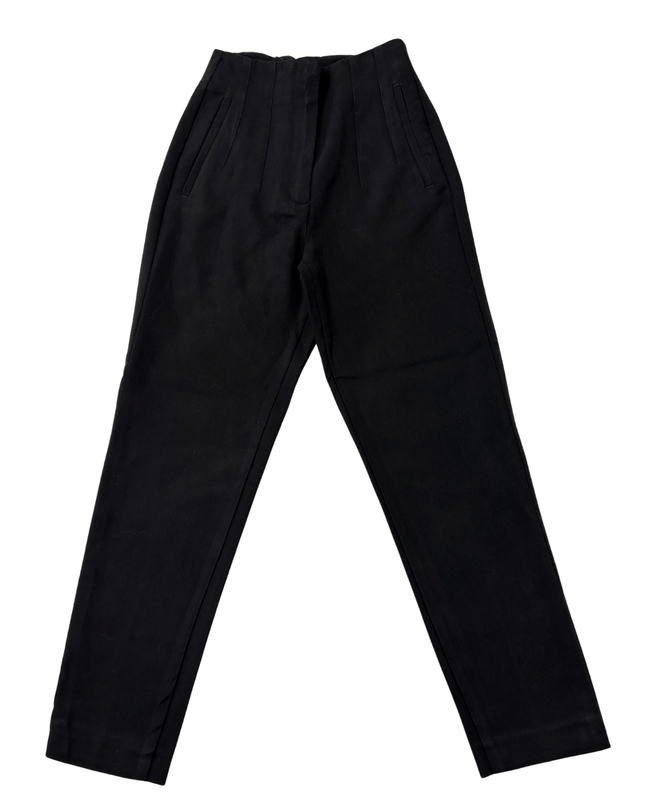 ZARA High Waisted Black Trousers - Minimalist Chic