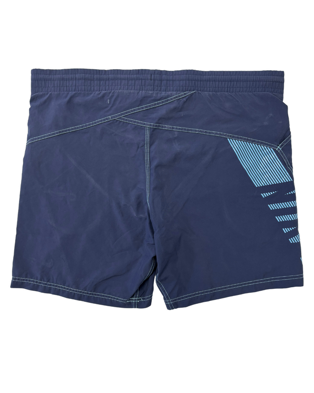 Nike Navy Blue Graphic Logo Swim Shorts - XXL  | Waist: 40"