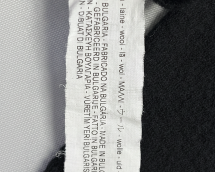 Zara Man Black Extrafine Wool Crewneck Sweater