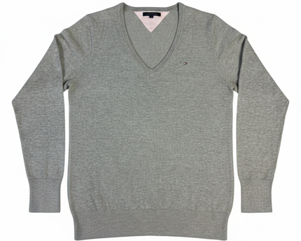Tommy Hilfiger Classic V-Neck Grey Sweater