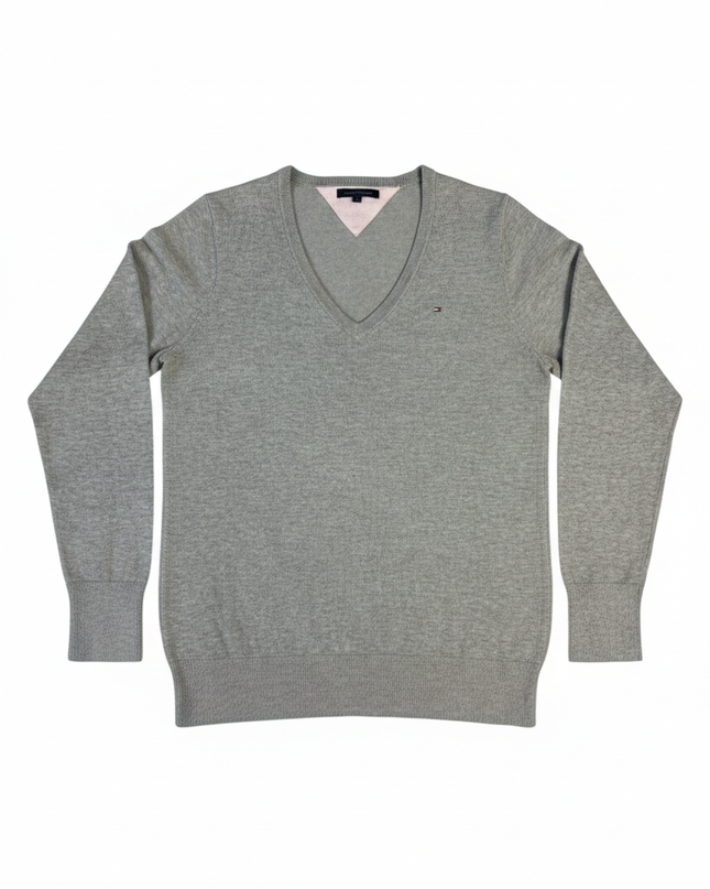 Tommy Hilfiger Classic V-Neck Grey Sweater