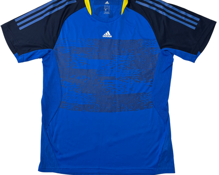Adidas Climacool Royal Blue Vertical Logo Training T-Shirt