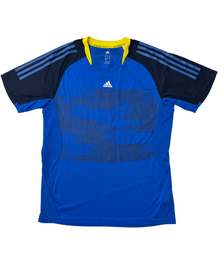 Adidas Climacool Royal Blue Vertical Logo Training T-Shirt