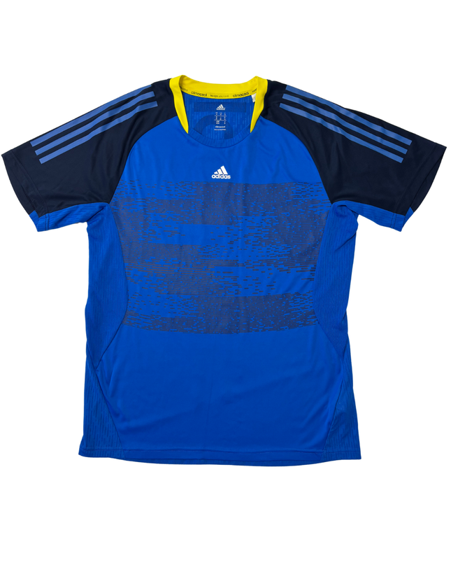 Adidas Climacool Royal Blue Vertical Logo Training T-Shirt