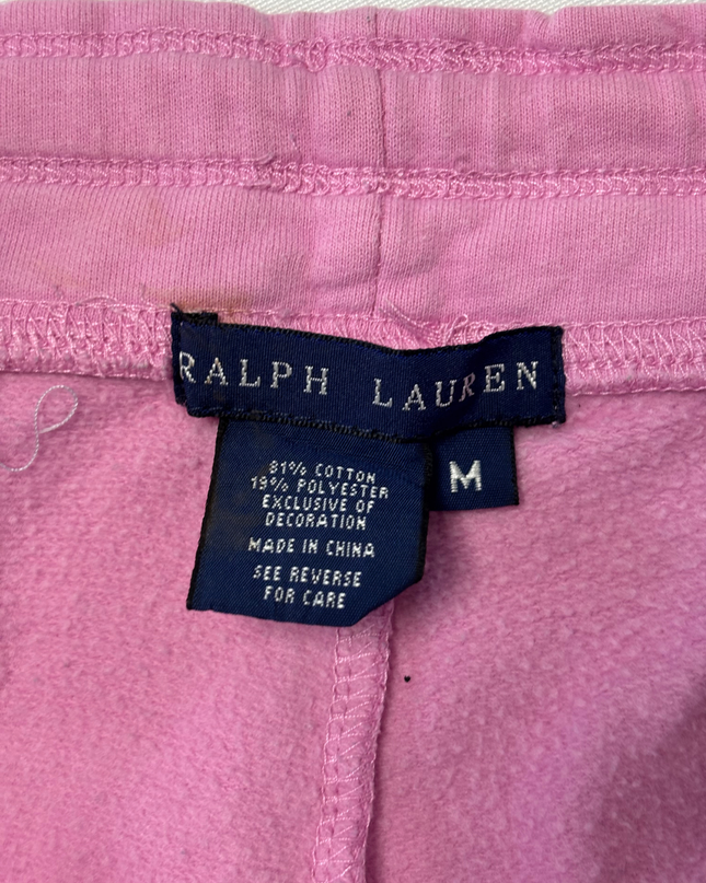 Ralph Lauren Polo Pink & Blue Color Block Jersey Track Pants