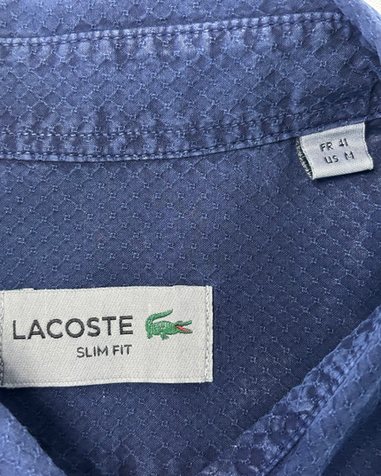 Lacoste Navy Textured Slim Fit Shirt