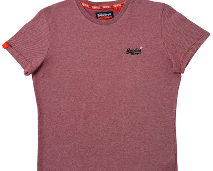 Superdry The Orange Label Co. Burgundy Heather Crew Neck T-Shirt