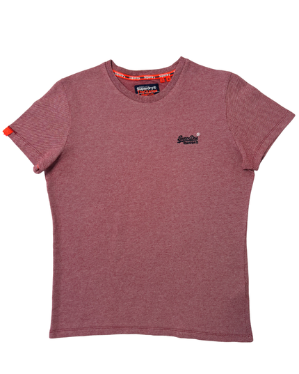 Superdry The Orange Label Co. Burgundy Heather Crew Neck T-Shirt
