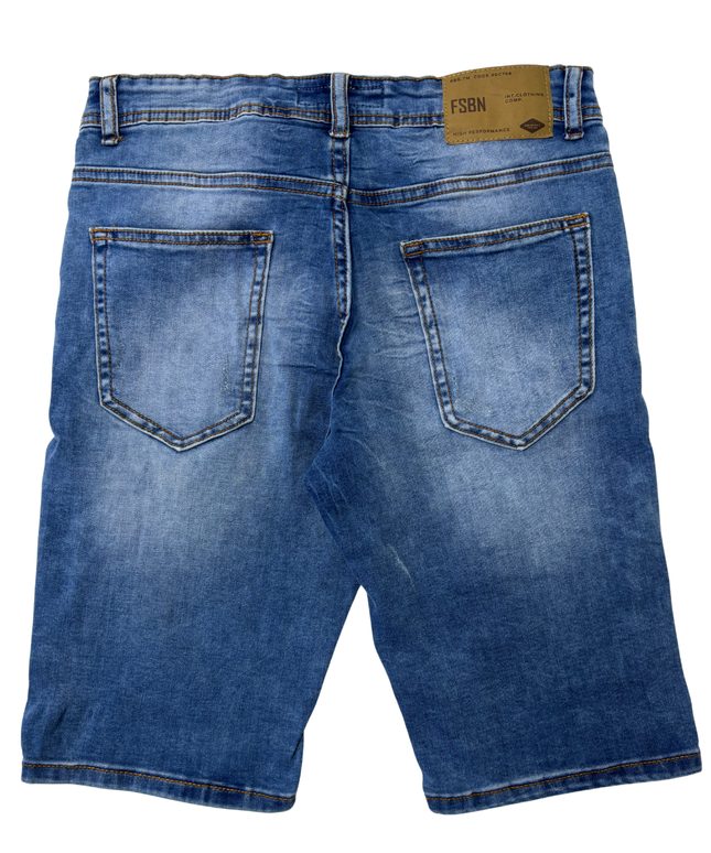 FSBN Blue Wash Slim Fit Denim Jeans Shorts