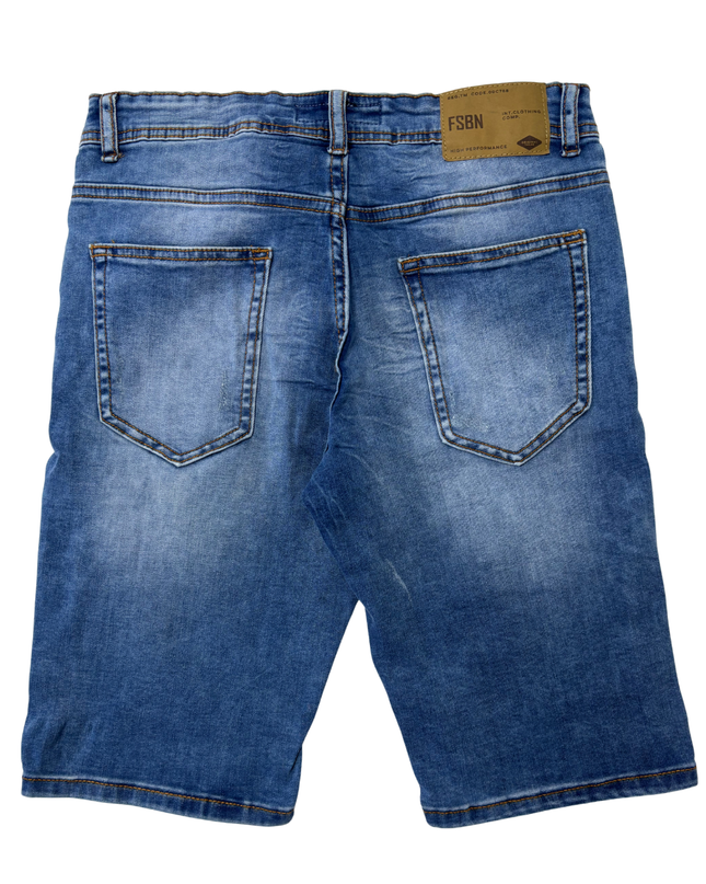 FSBN Blue Wash Slim Fit Denim Jeans Shorts