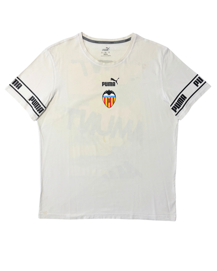 Puma Valencia C.F. White Graphic Football T-Shirt - XL