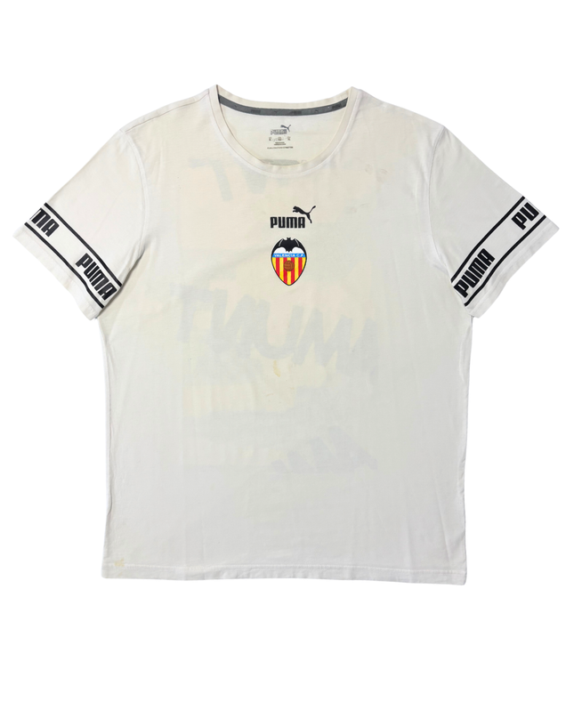 Puma Valencia C.F. White Graphic Football T-Shirt - XL