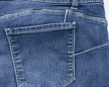 Juicy Couture Classic Blue Cuffed Denim Bermuda Shorts