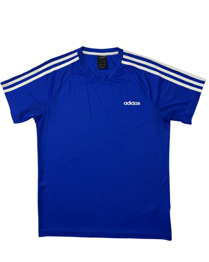 Adidas Climalite Royal Blue 3-Stripes Training Shirt