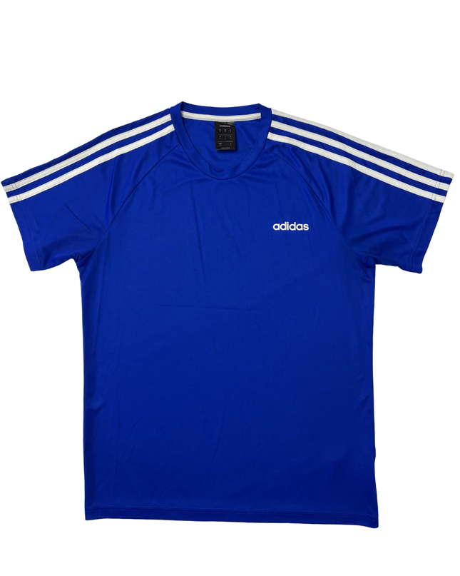 Adidas Climalite Royal Blue 3-Stripes Training Shirt