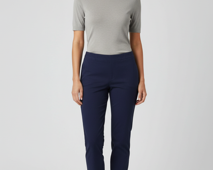 Michael Kors Navy Blue Slim Fit Trousers