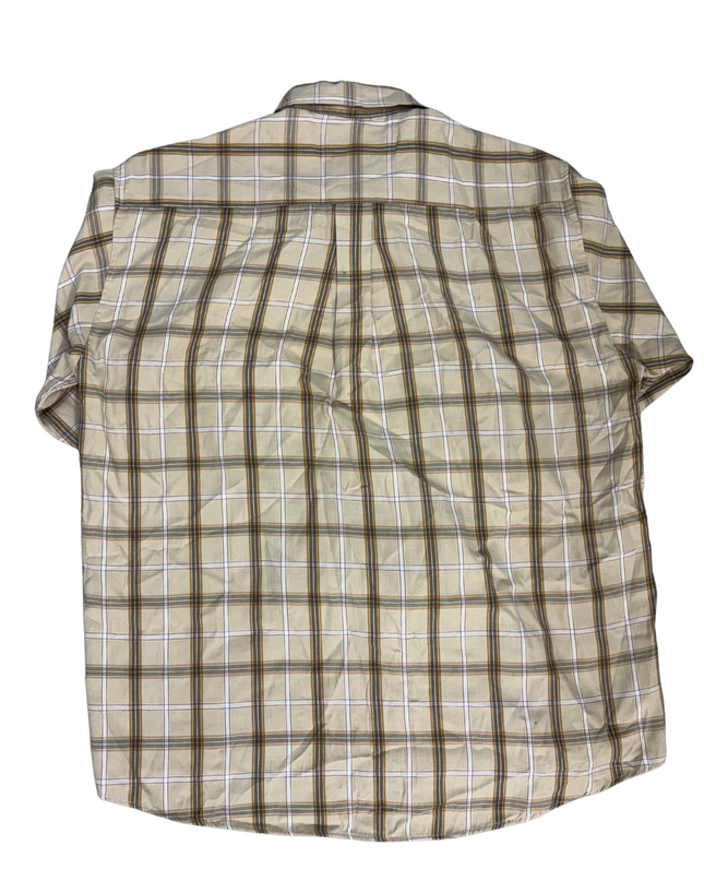 Tommy Hilfiger Beige Plaid Button-Down Shirt - L