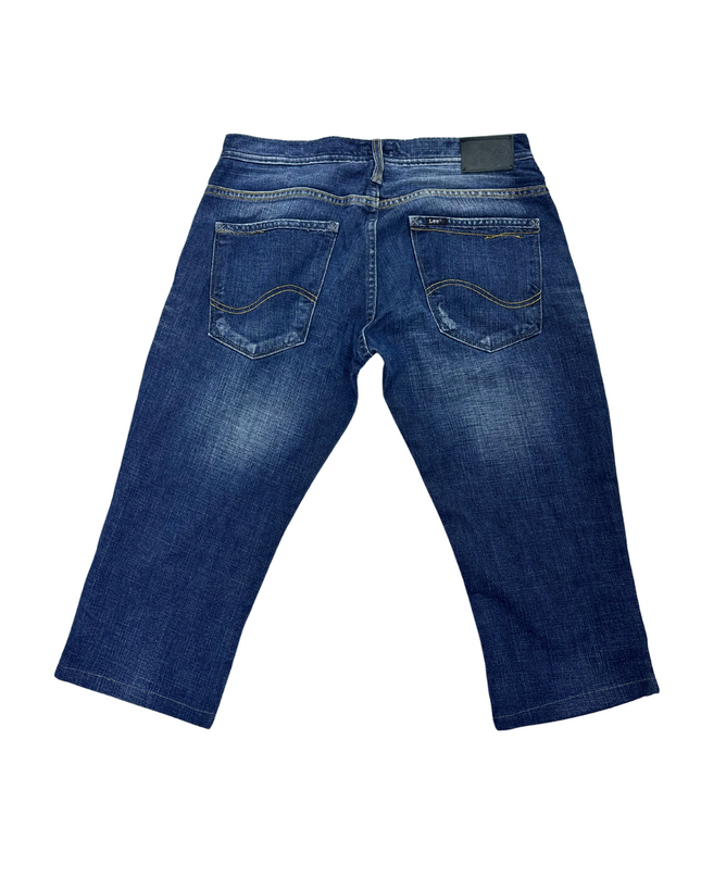 Lee Mid-Rise Denim Shorts – Faded Blue - M | Waist: 31