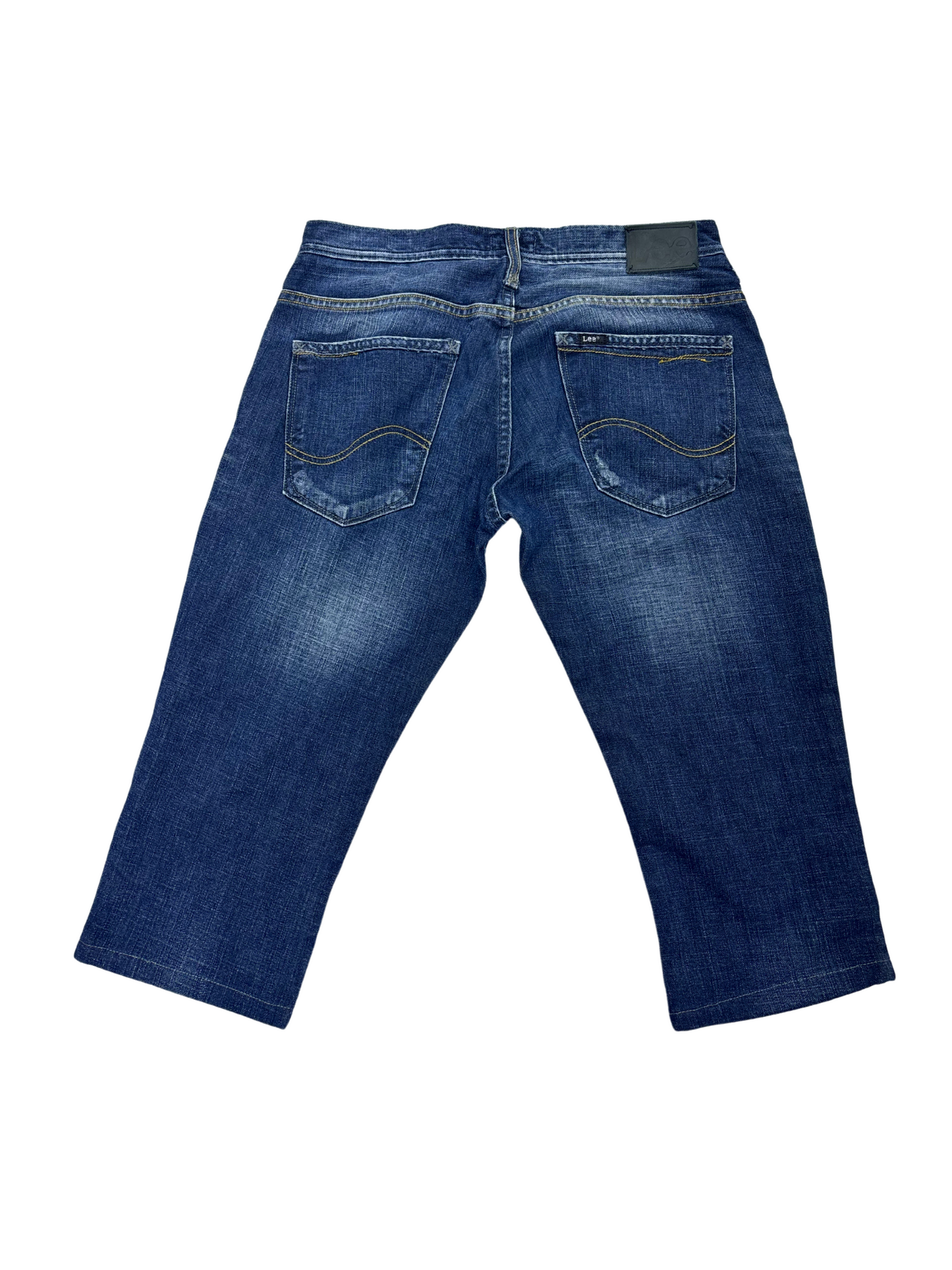 Lee Mid-Rise Denim Shorts – Faded Blue - M | Waist: 31