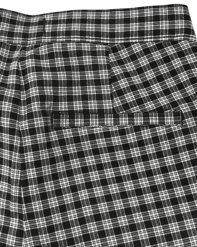 Hollister California Black & White Check Kick Flare Trousers