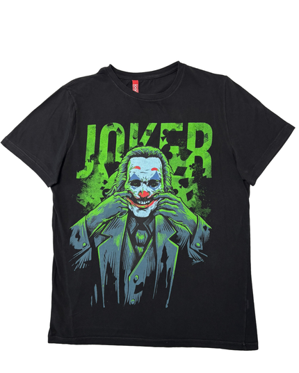 DC Comics Joker “Mental Illness Jokes” Double-Sided Graphic Black T-Shirt