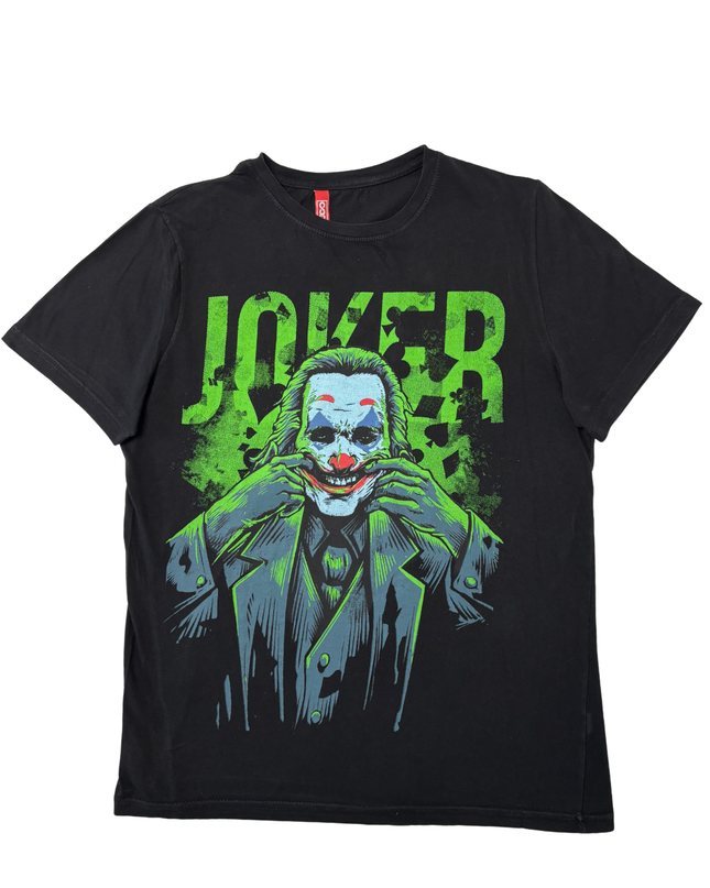 DC Comics Joker “Mental Illness Jokes” Double-Sided Graphic Black T-Shirt