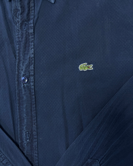 Lacoste Navy Textured Slim Fit Shirt