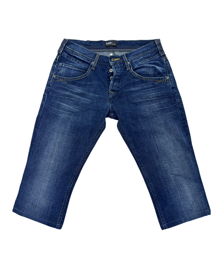 Lee Mid-Rise Denim Shorts – Faded Blue - M | Waist: 31
