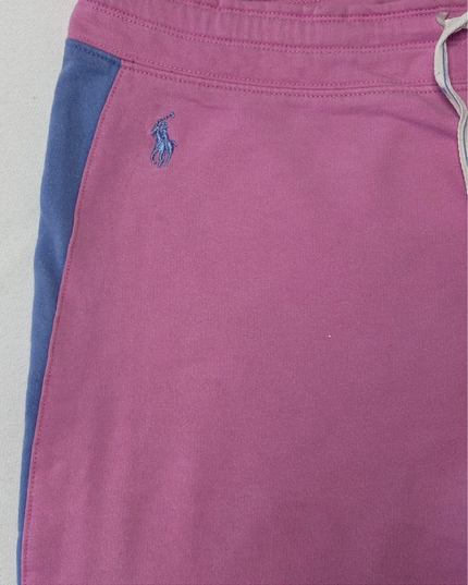 Ralph Lauren Polo Pink & Blue Color Block Jersey Track Pants