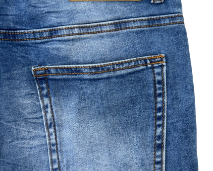 FSBN Blue Wash Slim Fit Denim Jeans Shorts