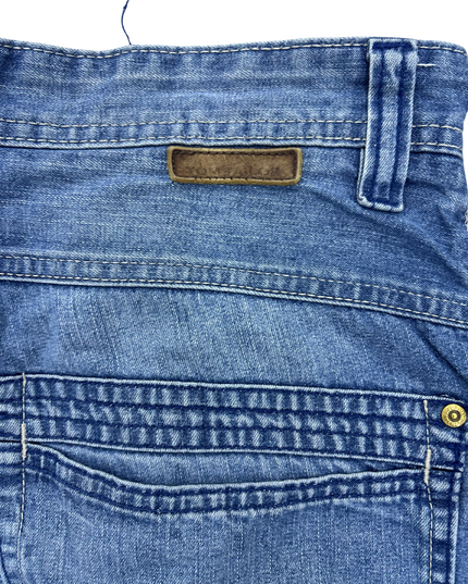 Tom Tailor Baggy Fit Denim Shorts – Light Wash Utility Style- M | Waist: 32