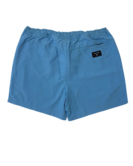 Quiksilver Sky Blue Drawstring Swim Shorts - L | Waist: 34"