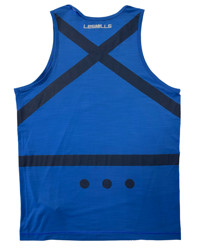Reebok Les Mills Speedwick Royal Blue Gym Training Tank Top