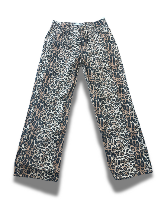 Koton Jeans Nora 90's Fit Straight Leg in Leopard print - XL