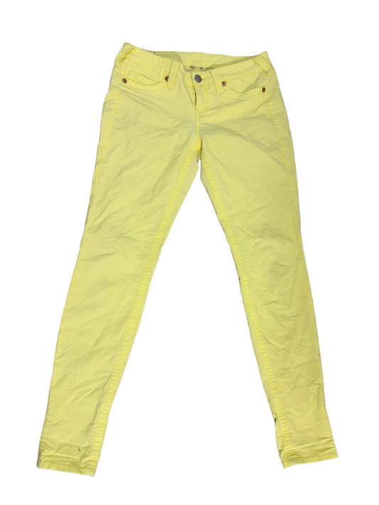 True Religion Yellow Skinny Jeans – Shannon Fit - L | Waist: 31"