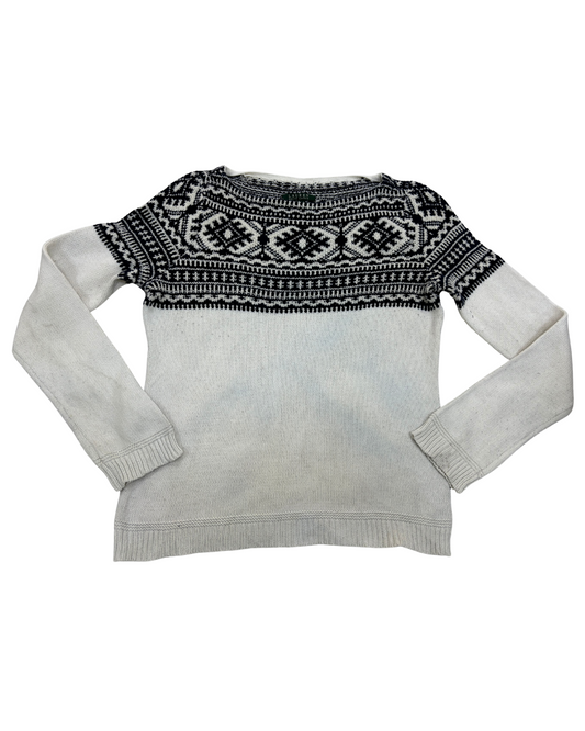 Lauren by Ralph Lauren Navy Fair Isle Sweater - S