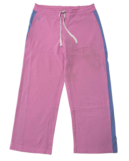 Ralph Lauren Polo Pink & Blue Color Block Jersey Track Pants