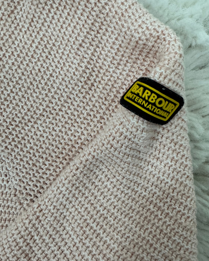 Barbour Women's Pink Motorcycle Sweater Knitted - XS