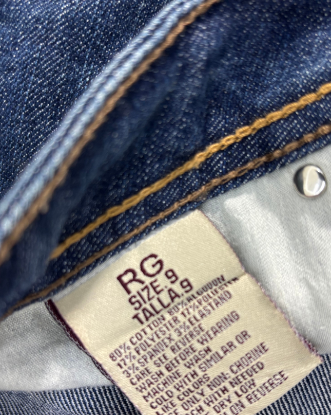 Embellished Skinny Jeans - Dark Blue - L | Waist: 31"