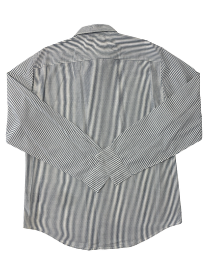 Tommy Hilfiger Gray & White Striped New York Fit Button-Down Shirt