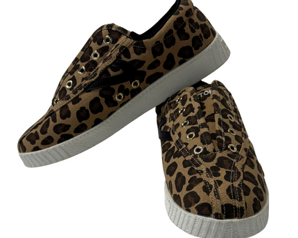Tretorn Lil Nylite Lace Leopard Print Sneakers | Brown | EU 37.5