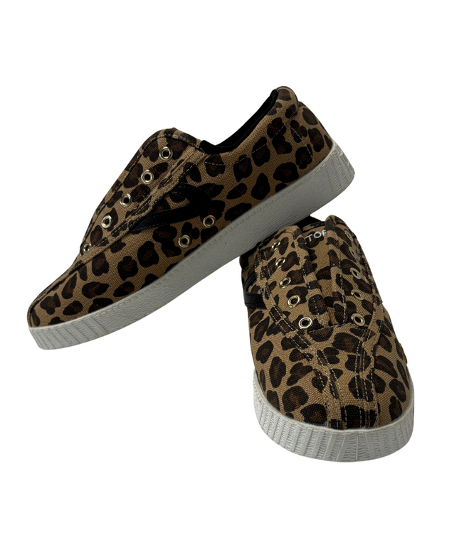 Tretorn Lil Nylite Lace Leopard Print Sneakers | Brown | EU 37.5