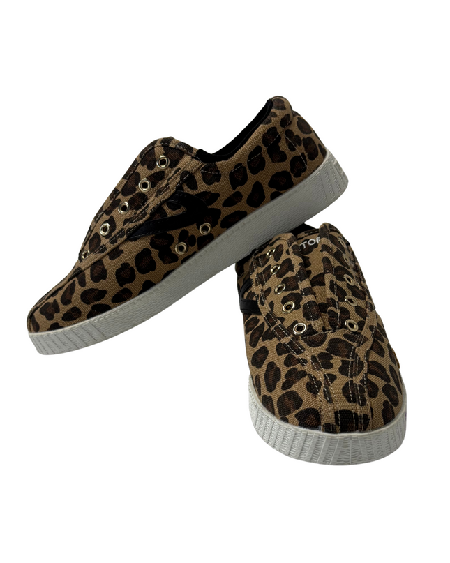 Tretorn Lil Nylite Lace Leopard Print Sneakers | Brown | EU 37.5
