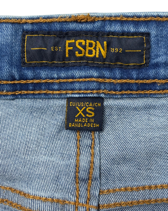 FSBN Blue Wash Slim Fit Denim Jeans Shorts