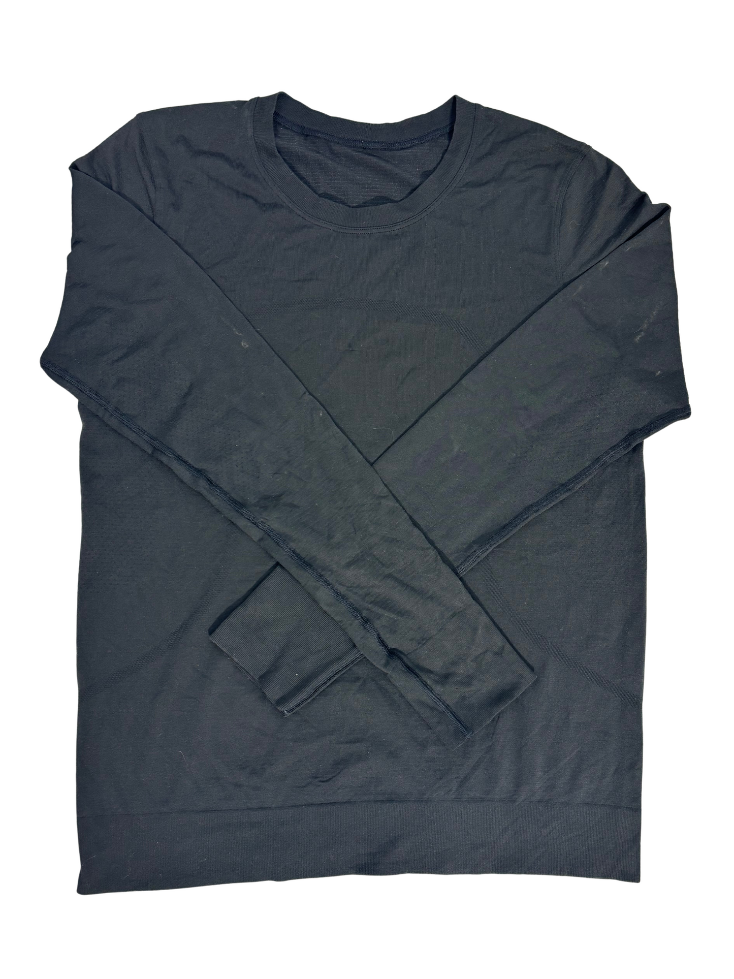 Lululemon Black Seamless Long Sleeve Women Training Top - M
