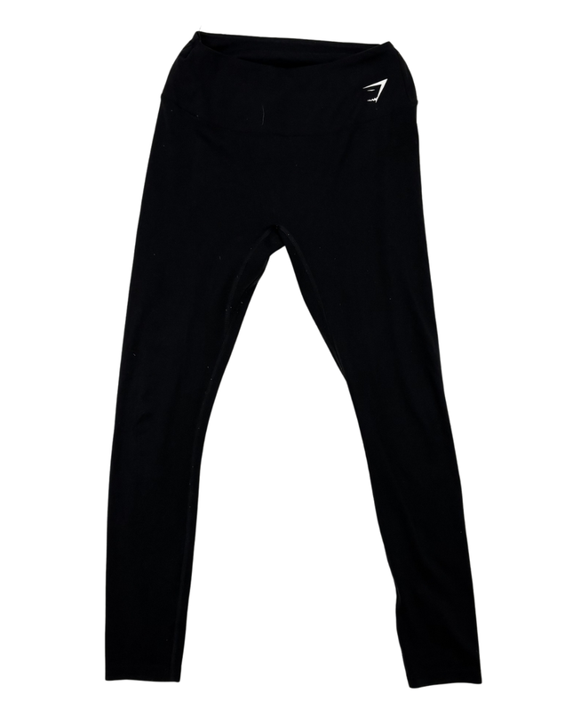 Gymshark Black High-Waisted Seamless Leggings - XS | Waist: 24"