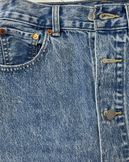 Levi's High-Waist Button Fly Denim Vintage Mom Pencil Skirt